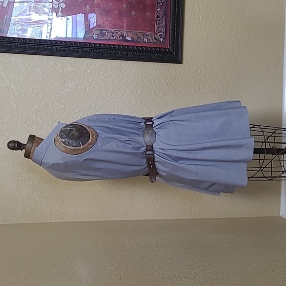 NWT WOMENS RACHEL ROY CHAMBRAY SLEEVELESS DRESS SIZE S - Picture 2 of 10